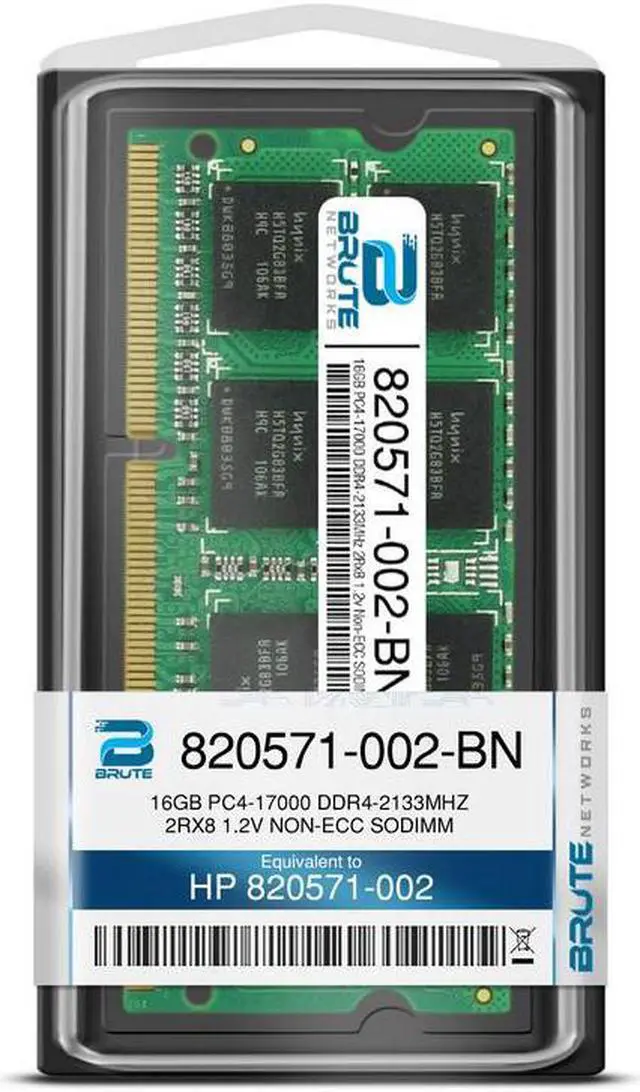 Alt view image 3 of 5 - 820571-002 - HP Compatible 16GB PC4-17000 DDR4-2133MHz 2Rx8 1.2v Non-ECC SODIMM