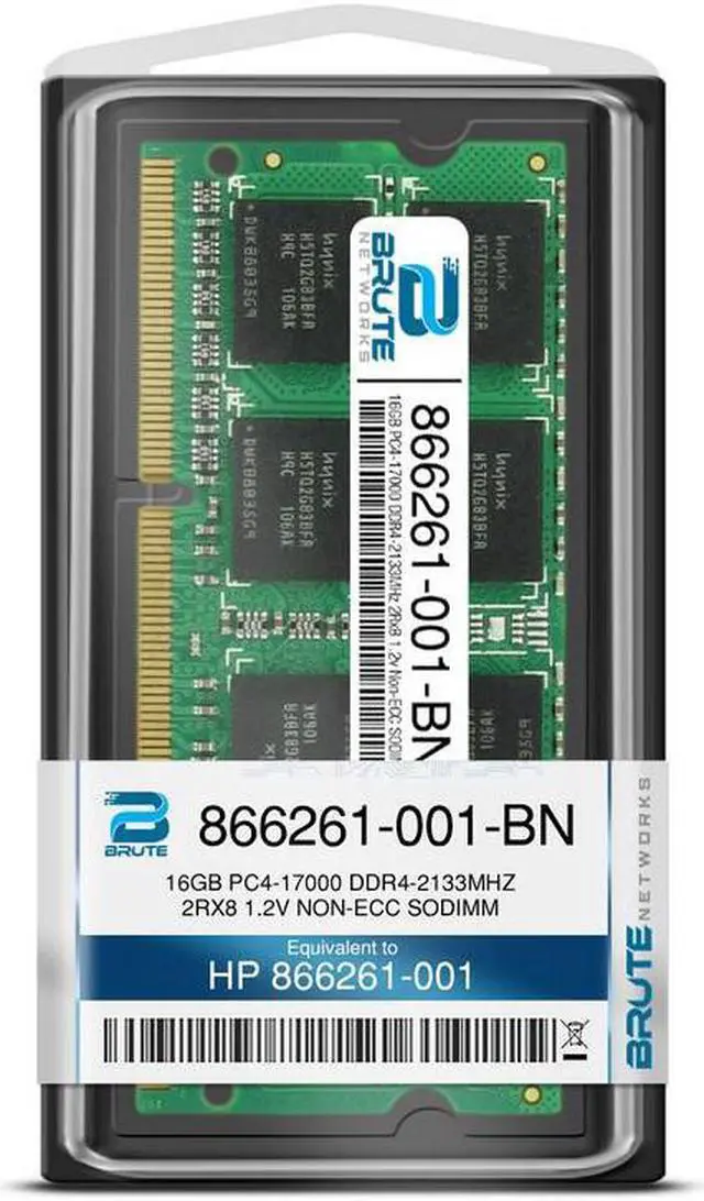 Alt view image 3 of 4 - 866261-001 - HP Compatible 16GB PC4-17000 DDR4-2133MHz 2Rx8 1.2v Non-ECC SODIMM
