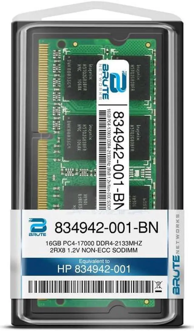 Alt view image 3 of 4 - 834942-001 - HP Compatible 16GB PC4-17000 DDR4-2133MHz 2Rx8 1.2v Non-ECC SODIMM