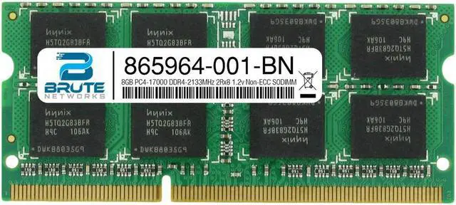 Main image of 865964-001 - HP Compatible 8GB PC4-17000 DDR4-2133MHz 2Rx8 1.2v Non-ECC SODIMM