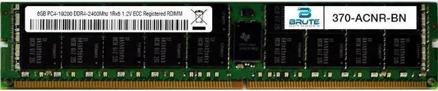 Main image of 370-ACNR - Dell Compatible 8GB PC4-19200 DDR4-2400Mhz 1Rx8 1.2v ECC Registered RDIMM