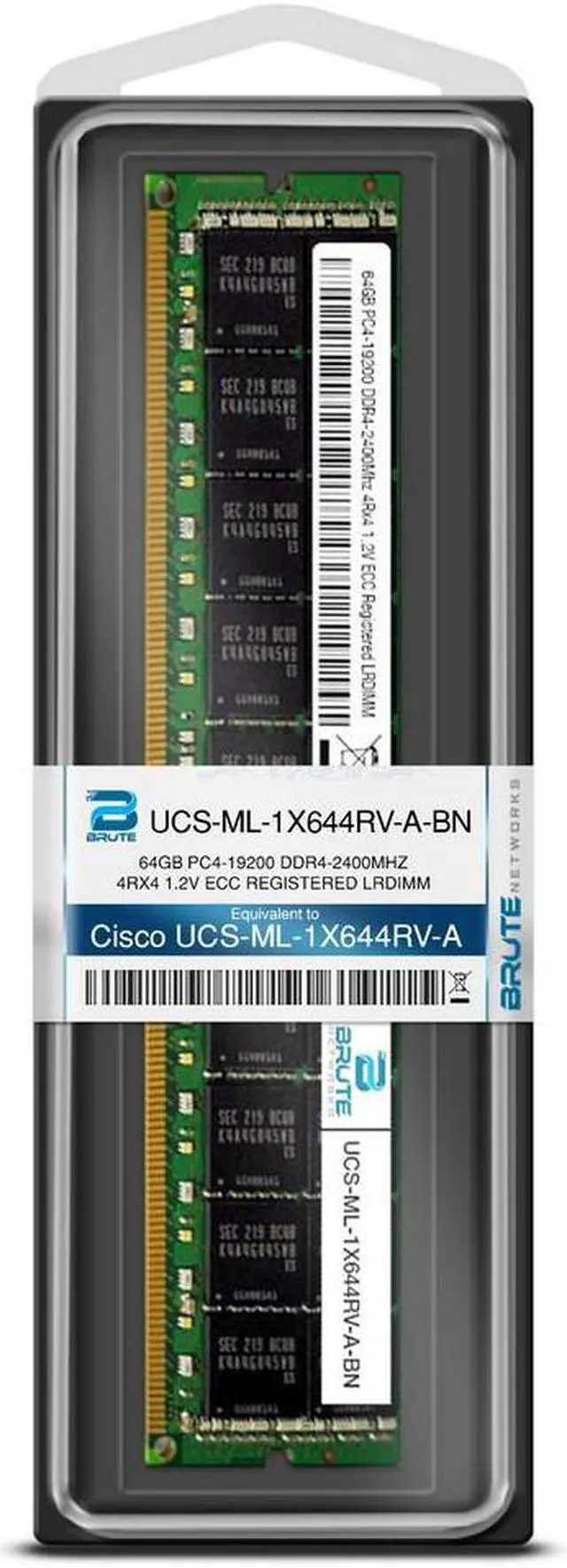 Alt view image 3 of 5 - UCS-ML-1X644RV-A - Cisco Compatible 64GB PC4-19200 DDR4-2400Mhz 4Rx4 1.2v ECC LRDIMM