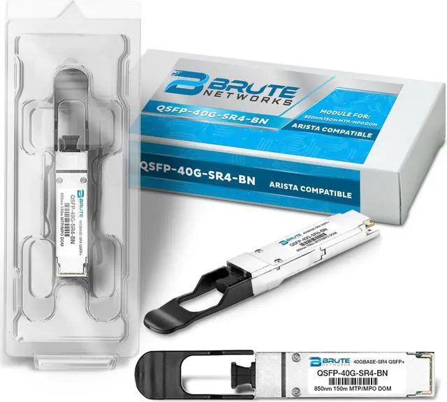 Alt view image 5 of 6 - Arista QSFP-40G-SR4 - 40GBASE-SR4 150m MMF 850nm QSFP+ (100% Compatible)