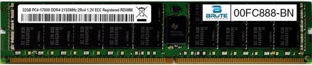 Main image of 00FC888 - Lenovo Compatible 32GB PC4-17000 DDR4-2133MHz 2Rx4 1.2V ECC Registered RDIMM