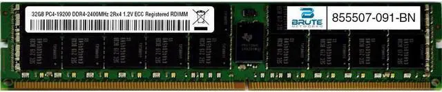 Main image of 855507-091 - HP Compatible 32GB PC4-19200 DDR4-2400MHz 2Rx4 1.2V ECC Registered RDIMM