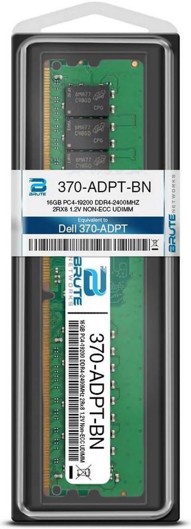 Alt view image 3 of 4 - 370-ADPT - Dell Compatible 16GB PC4-19200 DDR4-2400MHz 2Rx8 1.2V Non-ECC UDIMM
