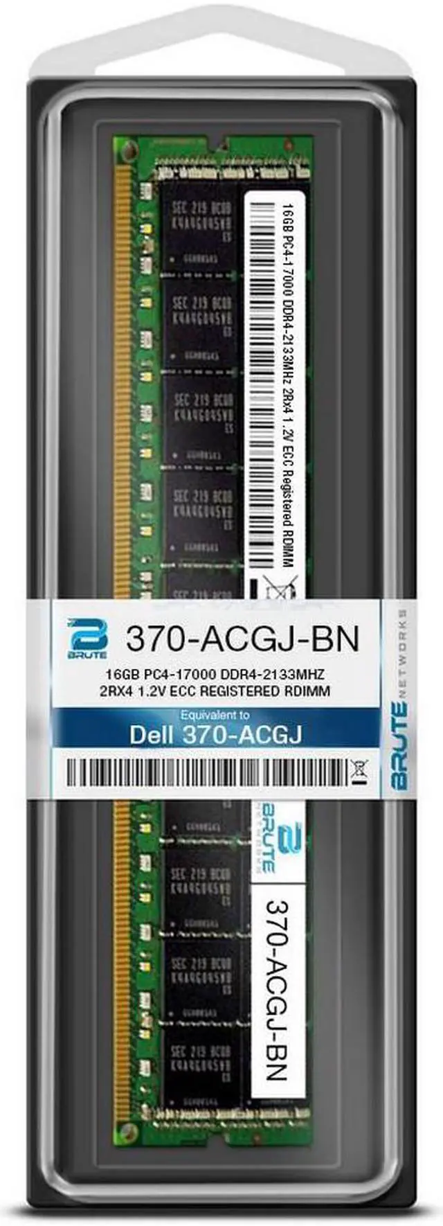Alt view image 3 of 4 - 370-ACGJ - Dell Compatible 16GB PC4-17000 DDR4-2133MHz 2Rx4 1.2V ECC Registered RDIMM