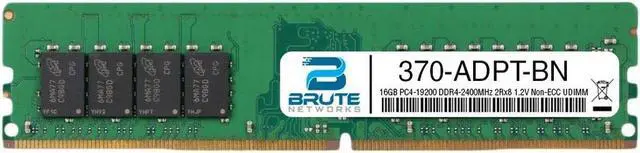 Main image of 370-ADPT - Dell Compatible 16GB PC4-19200 DDR4-2400MHz 2Rx8 1.2V Non-ECC UDIMM