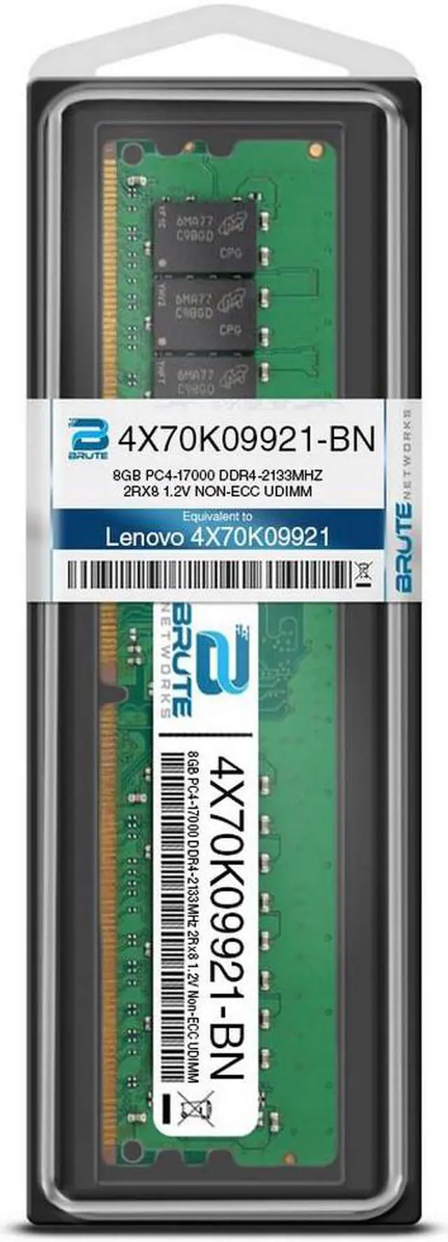 Alt view image 3 of 4 - 4X70K09921 - Lenovo Compatible 8GB PC4-17000 DDR4-2133MHz 2Rx8 1.2V Non-ECC UDIMM