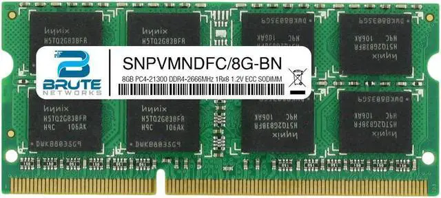 Main image of SNPVMNDFC/8G - Dell Compatible 8GB PC4-21300 DDR4-2666MHz 1Rx8 1.2V ECC SODIMM
