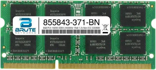 Main image of 855843-371 - HP Compatible 8GB PC4-19200 DDR4-2400MHz 1Rx8 1.2v Non-ECC SODIMM