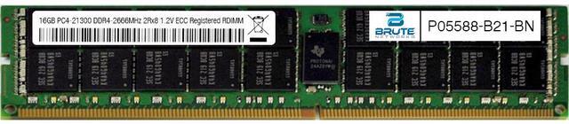 P05588 B21 HP Compatible 16GB PC4 21300 DDR4 2666MHz 2Rx8 1 2V ECC P05588 B21 HP Compatible 16GB PC4 21300 DDR4 2666MHz 2Rx8 1 2V ECC