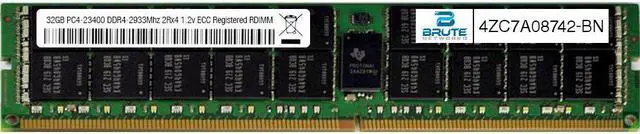 Main image of 4ZC7A08742 - Lenovo Compatible 32GB PC4-23400 DDR4-2933Mhz 2Rx4 1.2v ECC Registered RDIMM