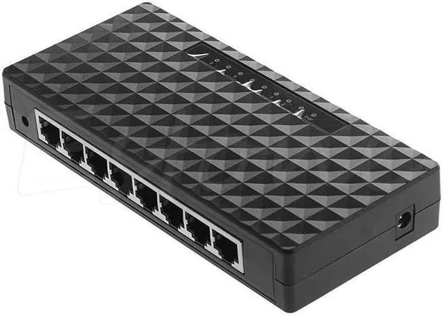 Alt view image 2 of 5 - Plug 10/100/1000 Mbps Ethernet 8port RJ-45 Network Desktop Switch Auto-MDI/MDIX Hub  For Small/ Medium-Sized Office Networks