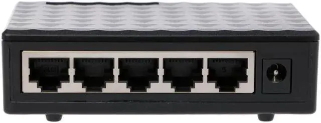 Alt view image 5 of 5 - 5 Port 10/100/1000Mbps Base Gigabit Switch HUB Fast LAN Ethernet Desktop Network Switches Adapter EU Plug