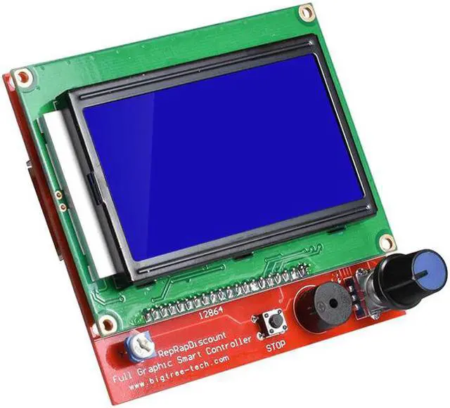 Alt view image 3 of 3 - 3D Printer Parts LCD 12864 LCD Control Panel 12864lcd display for 3D Printer Smart Controller RAMPS1.4