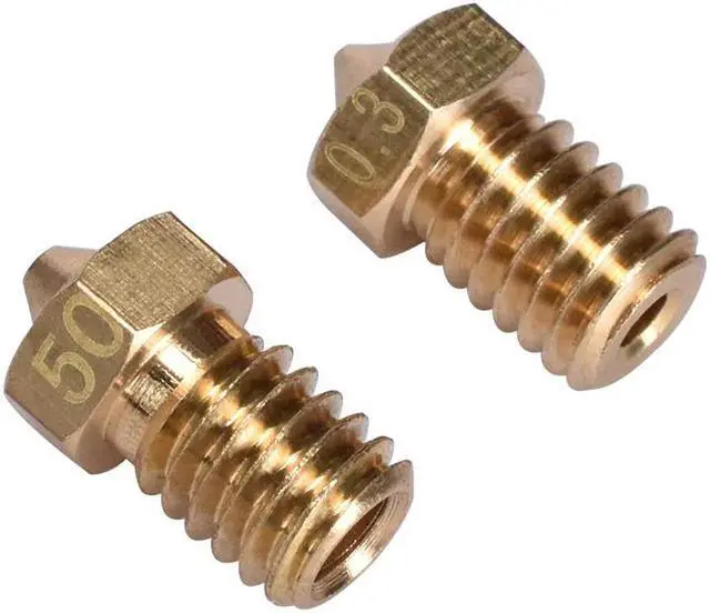 Alt view image 2 of 3 - BIQU 10Pcs 3D printer 3D V6&V5 J-Head brass nozzle extruder nozzles 0.2/0.25/0.3/0.4/0.5/0.6/0.8/1.0 mm For 1.75/3.0mm