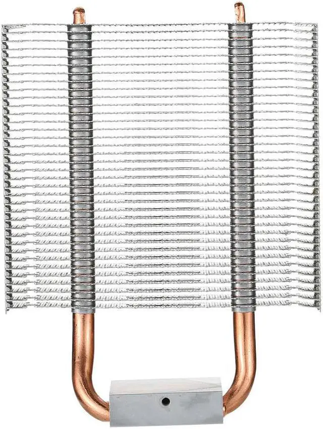 Alt view image 2 of 5 - CPU Cooler HB-802 2 Heatpipes Radiator Aluminum Heatsink Motherboard/Northbridge Cooler Cooling Support 80mm CPU Fan