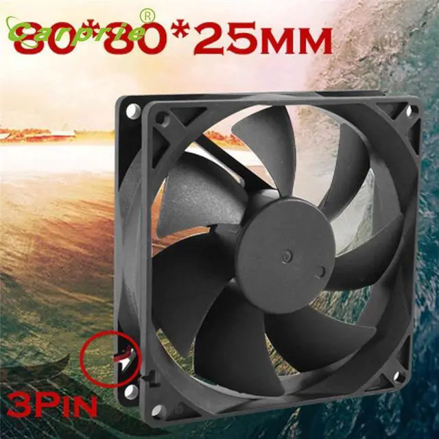 Alt view image 5 of 5 - Cooling Fan 8cm/80mm/80x80x25mm DC 12V Silent Computer/PC/CPU Case Cooler Mar30