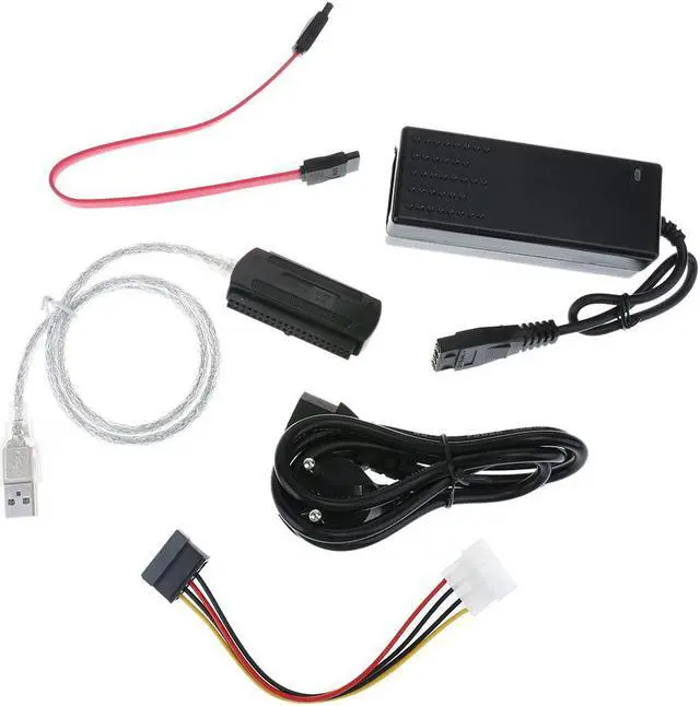 Main image of Drive to USB 2.0 Converter Cable SATA Data Cable for 2.5/3.5 in ATA I/II/III  IDE HDD with External Power Cable