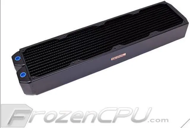 Alt view image 10 of 11 - Alphacool NexXxos UT60 Full Copper Radiator 480, 120mm x 4, Quad Fan, Black