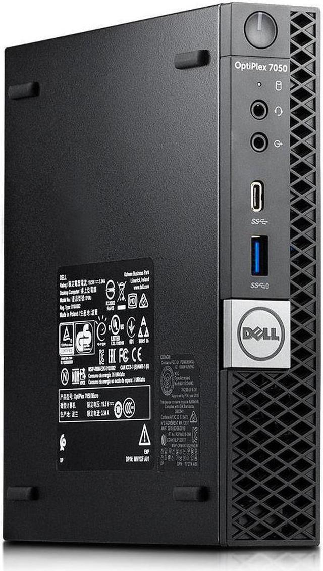 Refurbished: Dell OptiPlex 7050 Micro Desktop, Intel Quad-Core i7