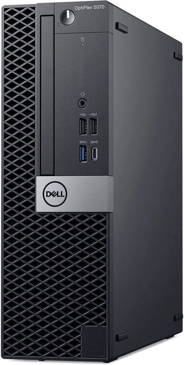 Alt view image 3 of 4 - Dell Optiplex 5070 Small Form Desktop, Intel 6-Core i5 9500 3.0Ghz, 8GB DDR4, 512GB NVMe PCIe M.2 SSD, USB Type C, Windows 10 Pro (Grade B)