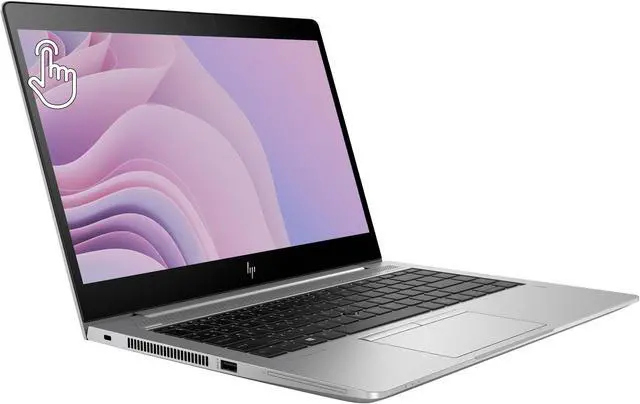 Alt view image 2 of 5 - HP EliteBook 840 G6 14" Touchscreen Laptop, Intel i7 8665U 1.9GHz, 16GB DDR4 RAM, 512GB NVMe M.2 SSD, 1080p Full HD, USB C Thunderbolt 3, Webcam, Windows 11 Pro (Grade B)