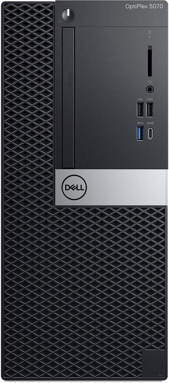 Alt view image 3 of 5 - Dell Optiplex 5070 Mini-Tower Desktop, Intel Six Core 9th Gen i5 9500 3.0Ghz, 16GB DDR4 RAM, 256GB NVMe PCIe M.2 SSD, USB Type C, Windows 11 Pro
