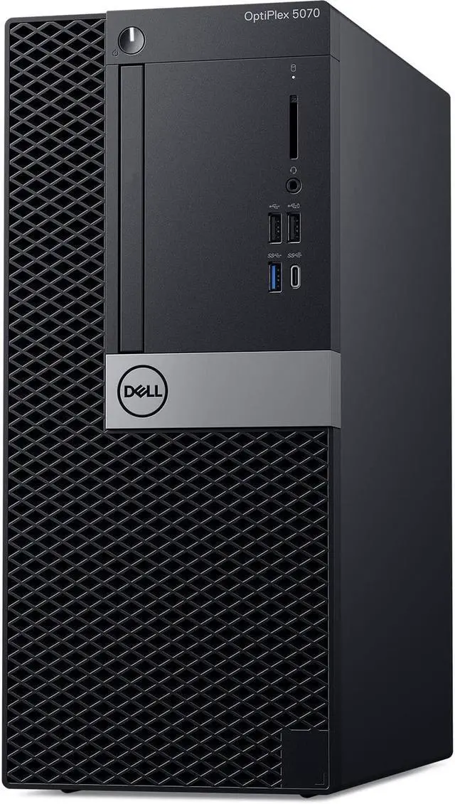 Alt view image 2 of 5 - Dell Optiplex 5070 Mini-Tower Desktop, Intel Six Core 9th Gen i5 9500 3.0Ghz, 16GB DDR4 RAM, 256GB NVMe PCIe M.2 SSD, USB Type C, Windows 11 Pro