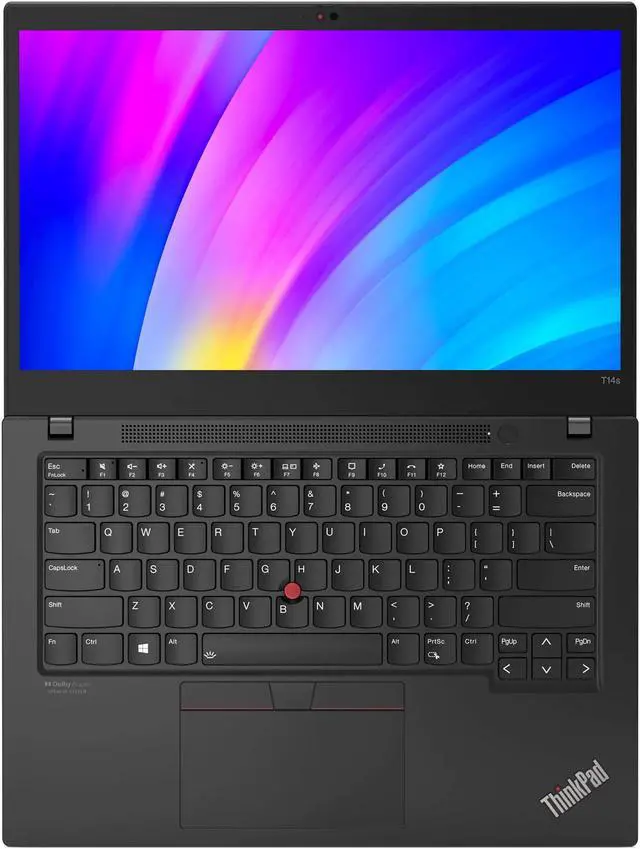 Alt view image 7 of 7 - Lenovo Thinkpad T14s Gen 2 14" Laptop, i5 1145G7 2.6Ghz, 16GB DDR4, 256GB NVMe SSD, 1080p Full HD, Thunderbolt 4, HDMI, Webcam, Windows 11 Pro - Black