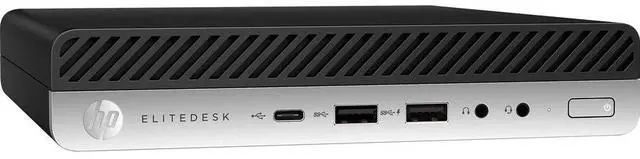 Alt view image 3 of 4 - HP EliteDesk 800 G5 Desktop Mini PC, Intel Six Core i5 9500 3.0Ghz, 16GB DDR4 RAM, 2TB NVMe M.2 SSD, USB Type C, Wifi, Windows 11 Pro (Grade B)