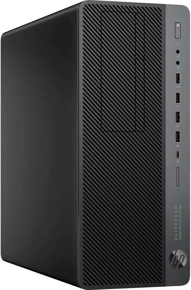 Main image of HP EliteDesk 800 G4 Workstation Edition, Intel i7 8700K 3.7Ghz, 32GB DDR4 RAM, 256GB NVMe PCIe M.2 SSD, Windows 11 Pro (Grade B)