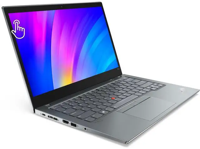 Alt view image 2 of 7 - Lenovo Thinkpad T14s Gen 2 14" Touchscreen Laptop, i5 1135G7 2.4Ghz, 16GB DDR4, 1TB NVMe SSD, 1080p Full HD, Thunderbolt 4, HDMI, Webcam, Windows 11 Pro - Storm Grey