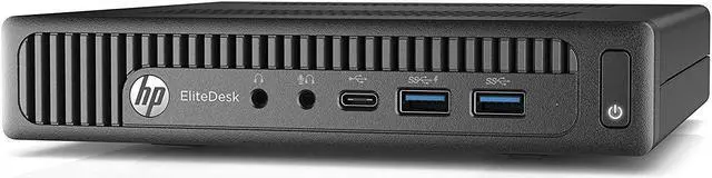 Alt view image 3 of 4 - HP EliteDesk 800 G2 Desktop Mini PC, Intel Core i5 6500T 2.5Ghz, 8GB DDR4 RAM, 128GB SSD Hard Drive, USB Type C, Windows 10 Pro