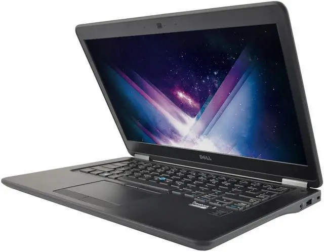 Alt view image 2 of 7 - Dell Latitude E7450 14" Laptop, Intel Core i7 5600U 2.6Ghz, 16GB DDR3, 128GB SSD Hard Drive, HDMI, 1080P FHD, Webcam, Windows 10 Pro x64