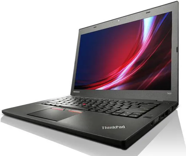 Alt view image 3 of 6 - Lenovo ThinkPad T450 14" Laptop, Intel Core i5 5300U 2.3Ghz, 16GB DDR3 RAM, 512GB SSD Hard Drive, Webcam, Windows 10