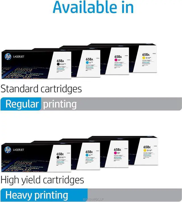 Alt view image 3 of 20 - HP 658X High Yield Cyan Original LaserJet Toner Cartridge, ~28,000 pages, W2001X