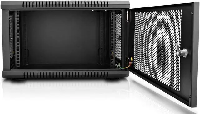 Alt view image 3 of 20 - 6U RACK WALL MOUNT ENCLOSURE
