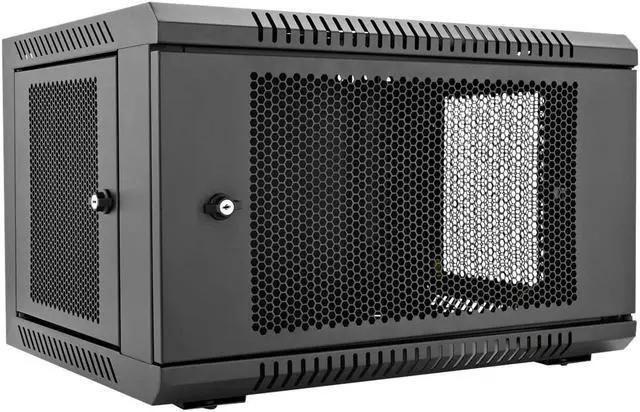Alt view image 2 of 20 - 6U RACK WALL MOUNT ENCLOSURE