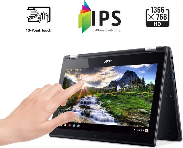 Alt view image 18 of 20 - Acer Chromebook R 11 Chromebook Intel Celeron N3060 4GB Memory 32 GB Flash SSD 11.6" Touch Screen Chrome OS C738T-C7KD