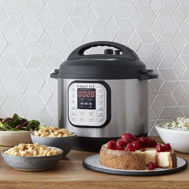 Alt view image 5 of 7 - Instant Pot 7-in-1 Programmable Pressure Cooker with Stainless Steel Cooking Pot and Exterior (6-Quart/1000-Watt)