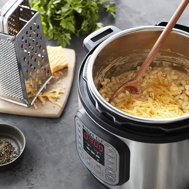 Alt view image 4 of 7 - Instant Pot 7-in-1 Programmable Pressure Cooker with Stainless Steel Cooking Pot and Exterior (6-Quart/1000-Watt)
