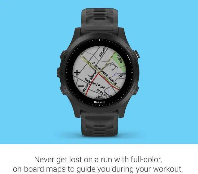 Alt view image 9 of 14 - Garmin Forerunner 945 Music Premium GPS Running / Triathlon Smartwatch - Black