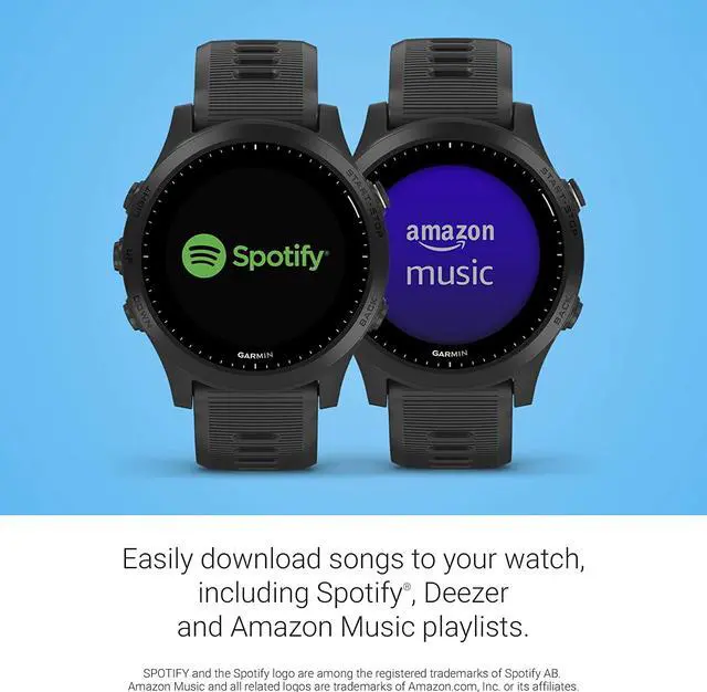 Alt view image 12 of 14 - Garmin Forerunner 945 Music Premium GPS Running / Triathlon Smartwatch - Black