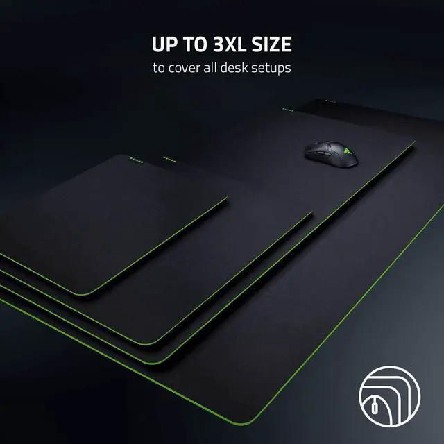 Alt view image 5 of 8 - Razer Gigantus v2 Cloth Gaming Mouse Pad (Large): Thick, High-Density Foam - Non-Slip Base - Classic Black