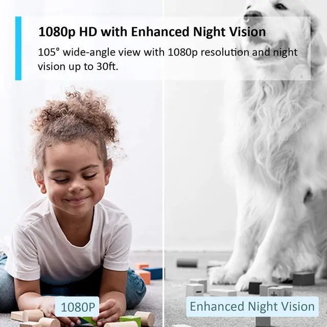 Alt view image 5 of 15 - TP-Link Tapo Smart Home Security WiFi Camera, Records in 1080p (Full HD) | Up to 30 ft Night Vision | Up to 128 GB microSD Card Slot | Works w/Alexa and Google (Tapo C100)