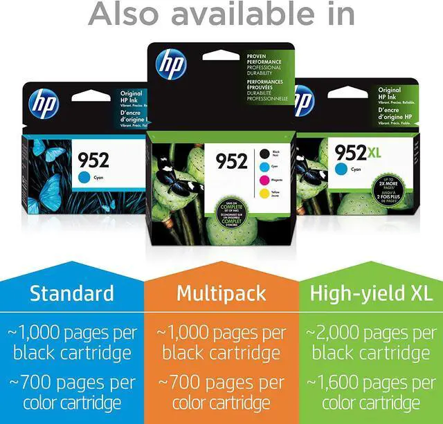 Alt view image 3 of 7 - HP 952XL | Ink Cartridge | Black | F6U19AN