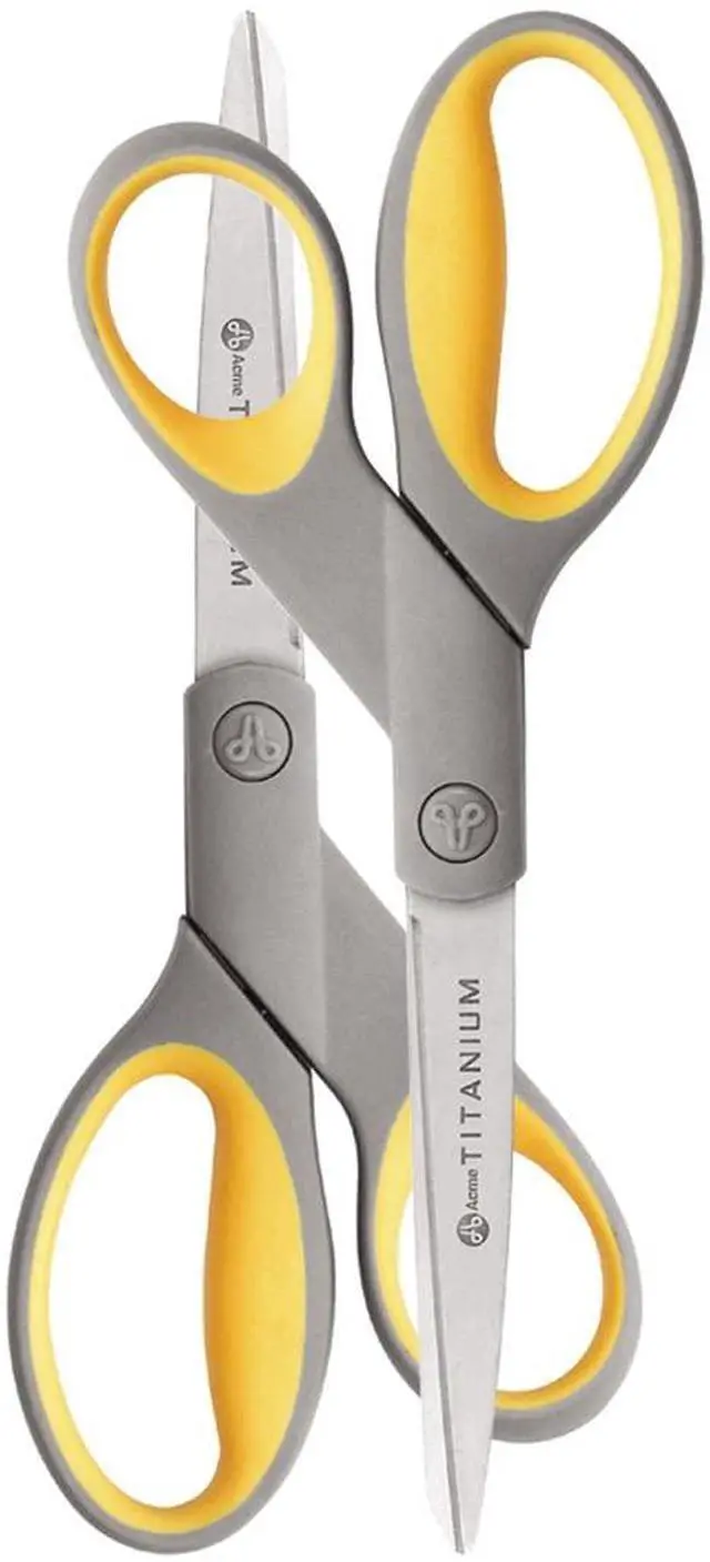 Alt view image 11 of 19 - Westcott Titanium Bonded Scissors 8" Straight 2/Pack 13901