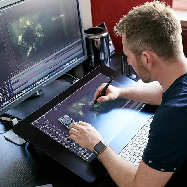 Alt view image 4 of 8 - Wacom DTK2420K0 Cintiq Pro 24 Creative Pen Display - 4K Graphic Drawing Monitor with 8192 Pen Pressure and 99% Adobe RGB , Black